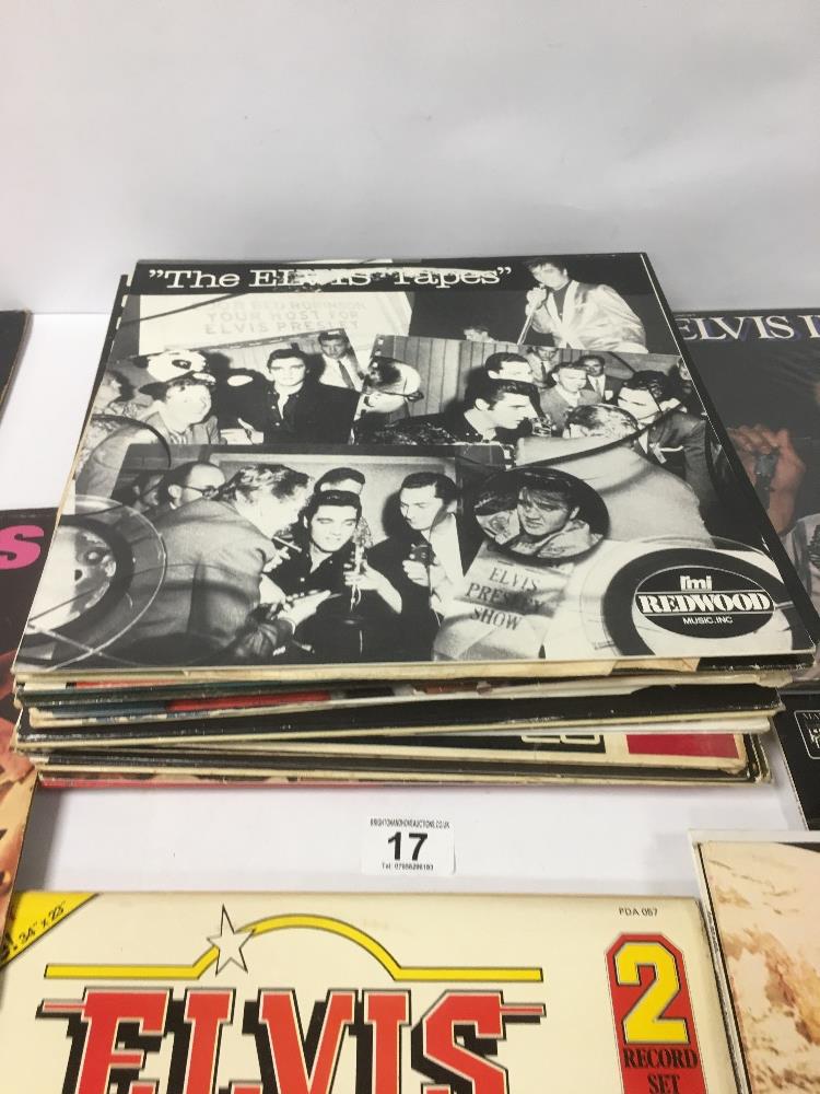 LARGE COLLECTION OF VINTAGE VINYL ALBUMS INCLUDING ELVIS, THE BEATLES AND MORE - Image 2 of 6