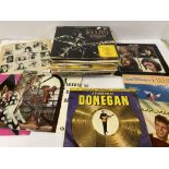 A QUANTITY OF VINYL LP RECORDS INCLUDING ELVIS PRESLEY