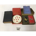 TWO SETS OF VINTAGE PLAYING CARDS AND A LEXICON GAME DICTIONAIRY, REG NO 529991