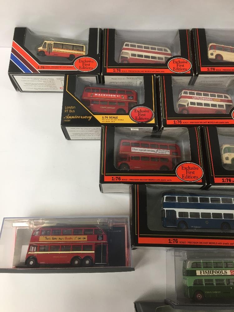 A GROUP OF DIE CAST COLLECTORS MODEL BUSES, COMPRISING ELEVEN EXCLUSIVE FIRST EDITIONS AND THREE - Image 4 of 4