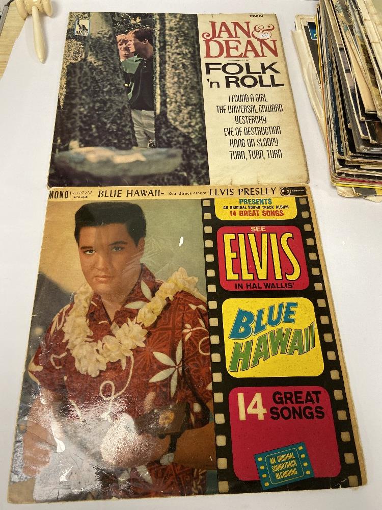 AN ASSORTMENT OF VINTAGE VINYL RECORDS ALBUMS, INCLUDING ELVIS, DIANA ROSS AND MORE - Image 4 of 4