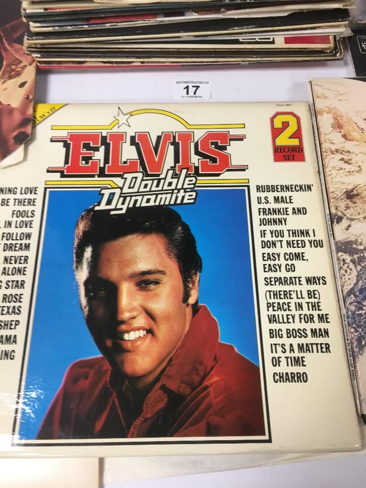 LARGE COLLECTION OF VINTAGE VINYL ALBUMS INCLUDING ELVIS, THE BEATLES AND MORE - Image 3 of 6