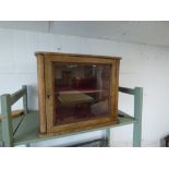 A VICTORIAN TABLE TOP BURR WALNUT DISPLAY UNIT