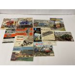 A COLLECTION OF ASSORTED RAILWAYANA EPHEMERA, INCLUDING HORNBY, MECCANO AND LIMA CATALOGUES, BRITISH