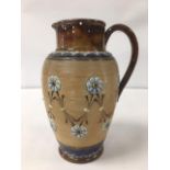 A DOULTON LAMBETH STONEWARE POURING VESSEL, 21.5CM HIGH