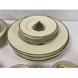 A CUTHBERTSON ORIGINAL CHRISTMAS TREE PATTERN CERAMIC TEA SET, 29 PIECES IN TOTAL