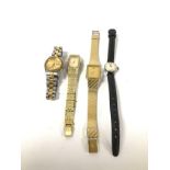 FOUR VINTAGE LADIES WRISTWATCHES, COMPRISING THREE SEIKO'S AND ONE TISSOT