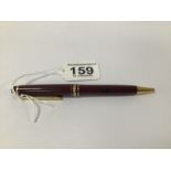 A MONTBLANC MEISTERSTUCK PIX BALL POINT PEN, REF NUMBER XF1943216, 14CM LONG, (A/F)