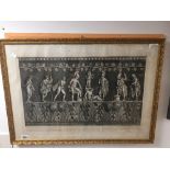 AN EARLY 19TH CENTURY ETCHING BY PIRANESI, FRAMED AND GLAZED 85 X 60 CMS.