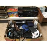 A QUANTITY OF CAMERAS AND RELATED ITEMS, ALSO INCLUDING A JESSOPS SPOTTING SCOPE 20-60X60 IN