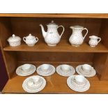 A PART TEA SET BY ADAMS.