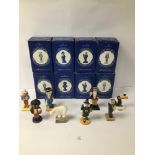 A SET OF EIGHT ROYAL DOULTON MILLENNIUM ADVERTISING CLASSICS FIGURES, INCLUDING GUINNESS TOUCAN,