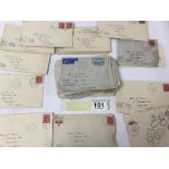 A COLLECTION OF LOVE LETTERS, MOST WWII ERA C.1940'S, COMPRISING CORRESPONDENCE FROM CANADA, MOST