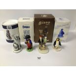 THREE LIMITED EDITION ROYAL DOULTON CERAMIC FIGURES, INCLUDING DULUX DOG MCL 17, P..P..P... PICK