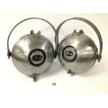 A PAIR OF 1960'S THEATRE LIGHTS BY FURSE, APPROXIMATELY 28CM HIGH