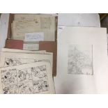 VICTORIA DAVIDSON (1915-1999) SIGNED PORTFOLIO OF VARIOUS SKETCHING AND DRAWINGS. VICTORIA DAVIDSON,