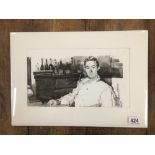 MICHAEL MCGUINNESS A MONOCHROME PENCIL AND WASH OF NICK ANDERSON CHEF AT ROCOCO SIGNED TO LOWER