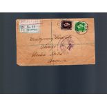 New Zealand 1928 Commercial envelope registered REEFTON, small town on the West Coast of South