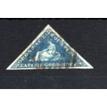 Cape of Good Hope 4d blue triangle SG2 with 3 LARGE margins vfu