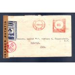 Dutch Indies 1940 Censored and advertising envelope (showing breakfast porridge) from Sydney to