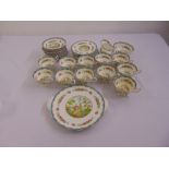 Royal Albert Chelsea Bird teaset to include serving plates, cups and saucers (38)