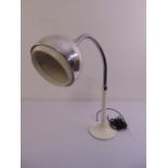 A 1970s Lunitron desk lamp designed by Robert Welch