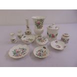 A quantity of Aynsley porcelain to include vases and covered dishes