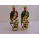 A pair of ceramic, Scotts Band Scottish Whisky decanters