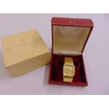 Omega de Ville 18ct yellow gold gentlemans wristwatch in original packaging, approx total weight
