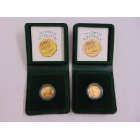 Two 1980 proof sovereigns in original packaging