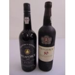 Delaforce1988 late bottled vintage port and Taylors tawny port