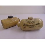 Two Doulton ceramic foot warmers of cylindrical form
