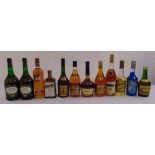 A quantity of alcohol to include cognac and liqueurs (12)