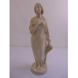 A Copeland Parian figurine of Beatrice on raised circular base, circa 1860