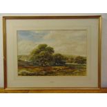 James Orrock R.I. (1829-1913) framed and glazed watercolour of a landscape, signed bottom right,