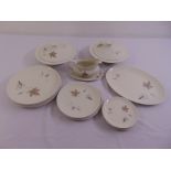 Royal Doulton Tumbling Leaves part dinner service for six place settings pattern TC1004