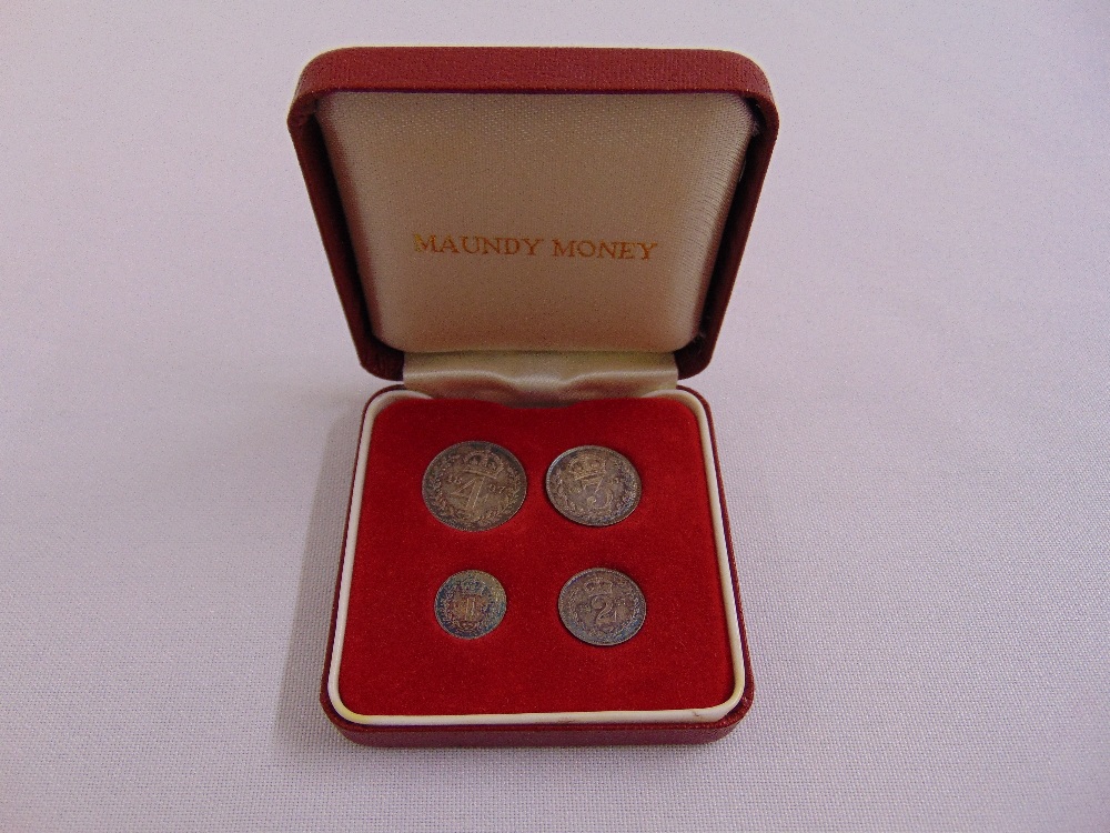 A cased set of Maundy Money 1897