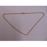 18ct yellow gold fancy link chain, approx total weight 5.1g