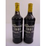 Niepoorts 1991 Vintage port, two 75cl bottles
