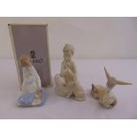 A quantity of Lladro figurines to include Angel with Baby 04635 in original packaging, Boy with