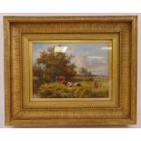 Walter Wallor Caffyn (1845-1898) framed and glazed 19th century oil on canvas of a country landscape