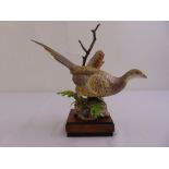 Royal Worcester Ring Necked Pheasant figurine modelled by Ronald Van Ruyckevelt, A/F in original