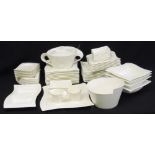 Vileroy and Boch white dinner service to include plates, bowls and covered dishes (61)