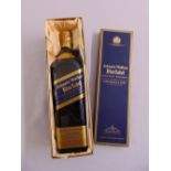 Johnnie Walker Blue Label Scotch whisky bottle no. 046578 in original fitted packaging, 75cl bottle