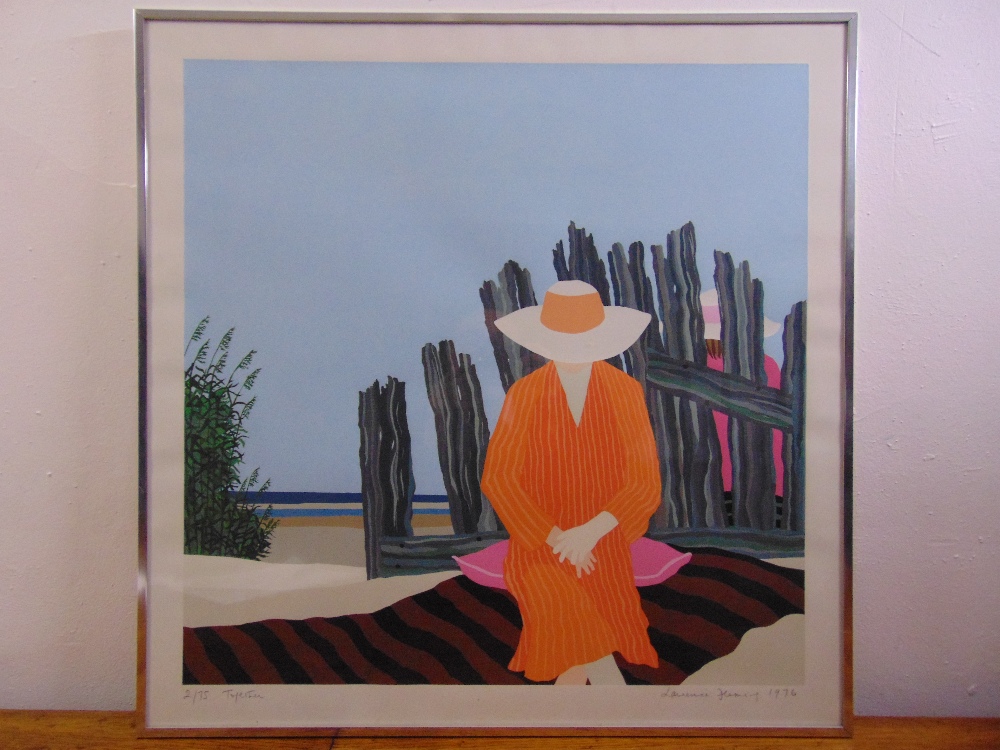 Lawrence Fleming framed and glazed polychromatic lithograph titled Together 1976 limited edition 2/