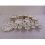 Royal Albert Silver Maple dinner and tea service to include plates, bowls, cups, saucers, serving
