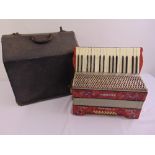 Hohner Carmen II accordion in original fitted case