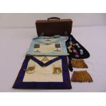 A quantity of Masonic regalia, jewels and medals