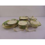 Burleighware Pan design Art Deco dinner service to include tureens and covers and servers (32)