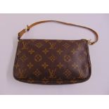 Louis Vuitton vintage small handbag with leather strap